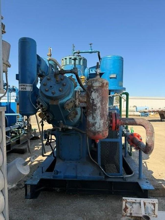Used Bellis and Morcom 300 HP Air Compressor Model WH28H3N SN 7690