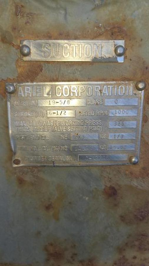 Used Ariel Cylinder JGC-4 19 5/8 Class C 325 LB W/VVCP S/N C-39669JG