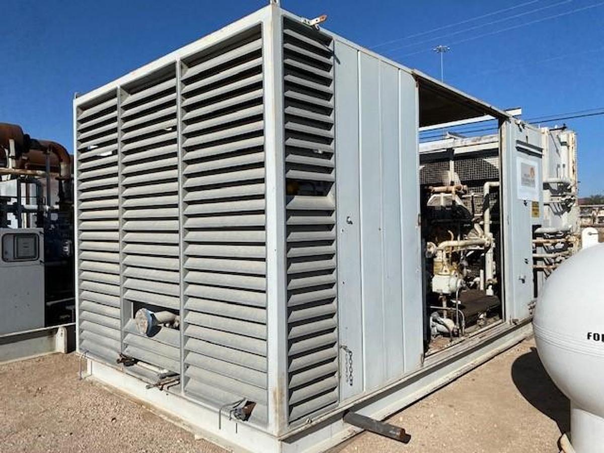 Used Ariel JGJ-4 SN: F-10009 / Caterpillar G3408TA SN: 6NB02470 - 4 Stage CNG Compressor Size 10.5” x 5.125” x 3.875” x 1.75”