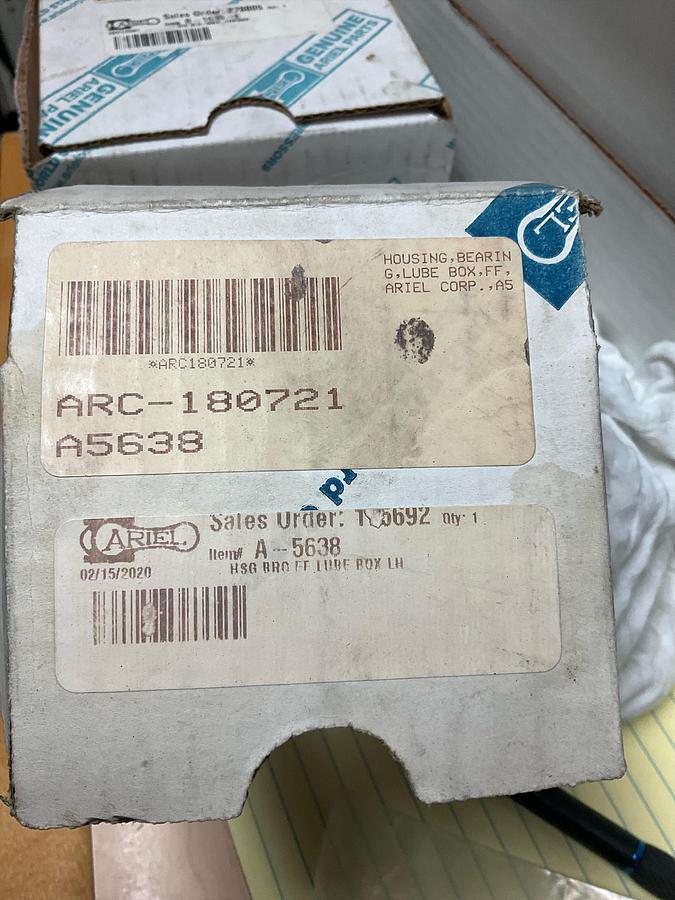 ARIEL HSG BRG FF LUBE BOX LH PN: A-5638
