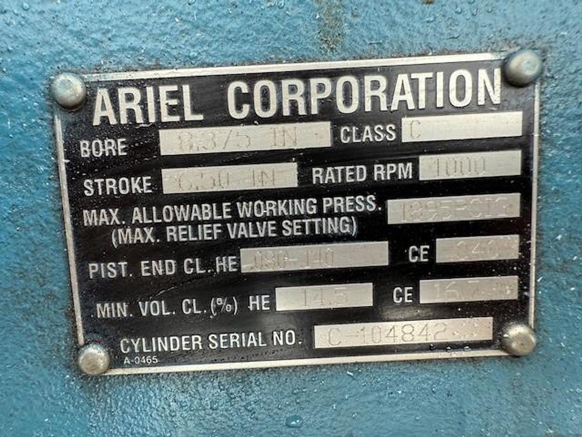 Ariel 8.375" JGC 1895 MAWP Cylinder SN: C-104842