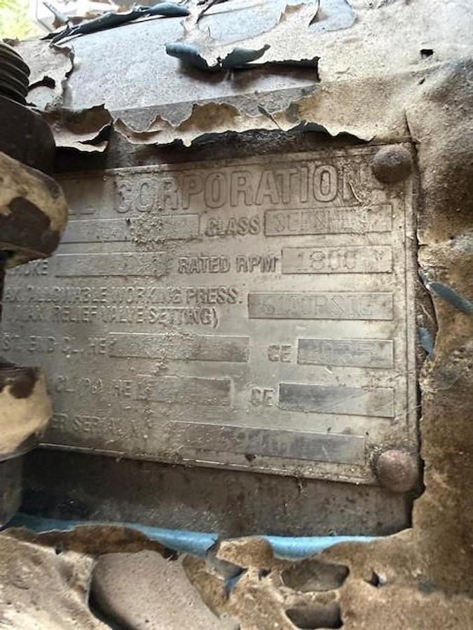 Used 600 HP / Ariel JGA-4 SN F 21750 Four Stage CNG Compressor Package Size 6.125” x 4.125” x 3.375” x 3.375” x 1.75” x 1.75” with ACE E721 Cooler