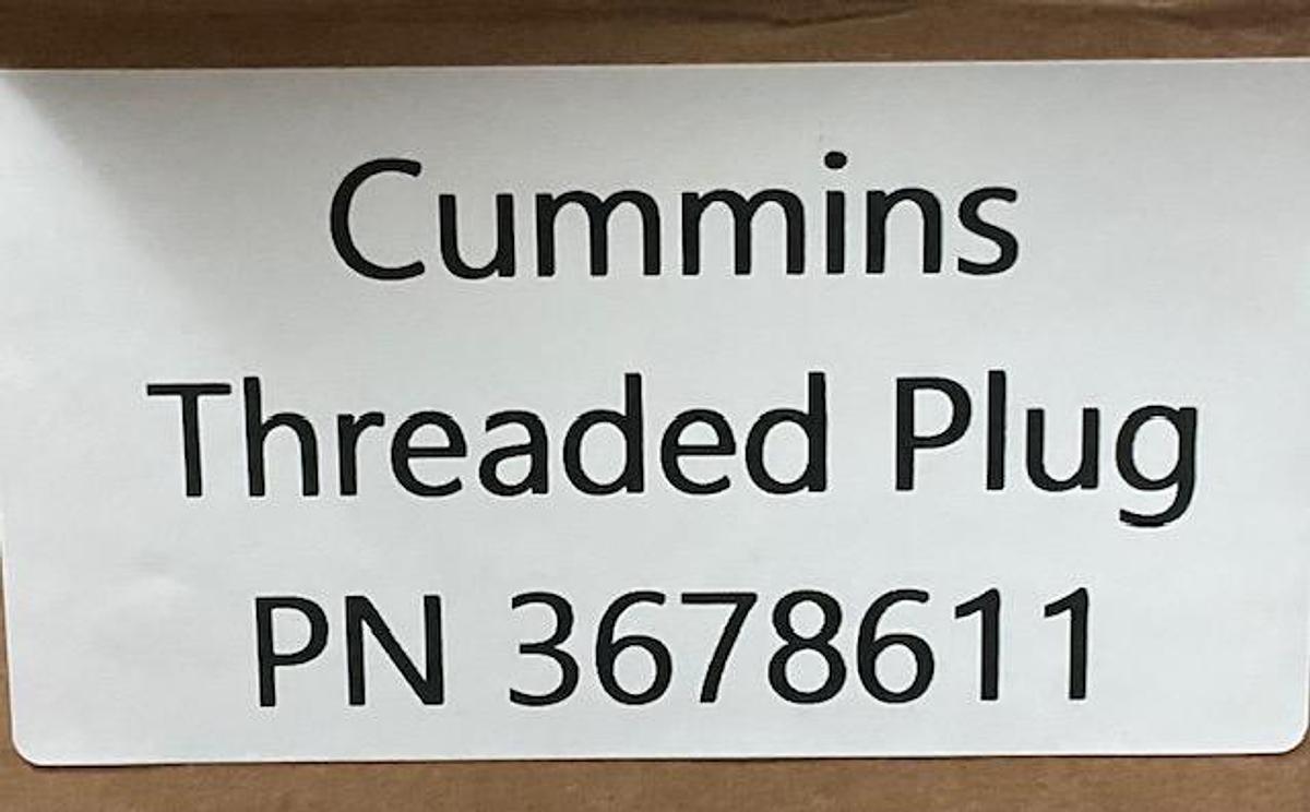 Cummins Threaded Plug PN 3678611