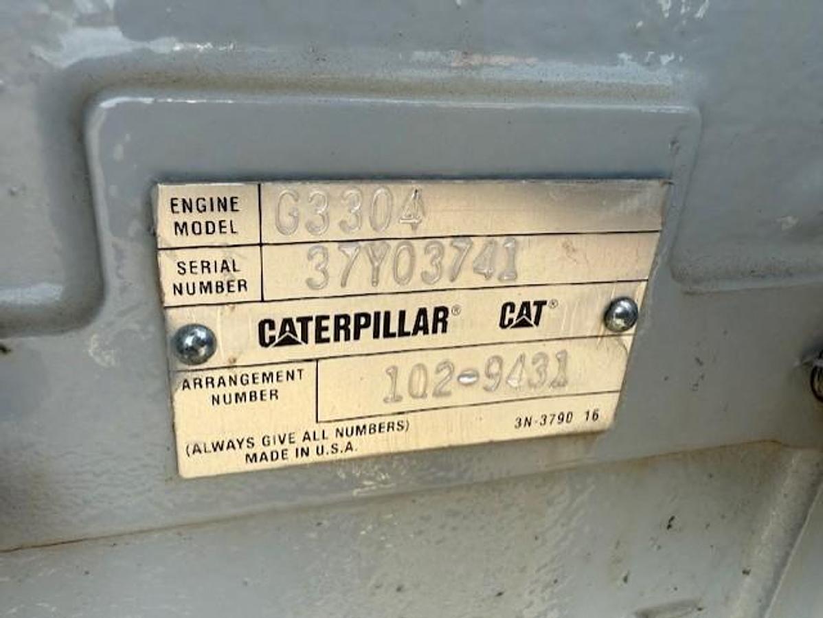 Used CAT G3304NA Engine SN 37Y03741