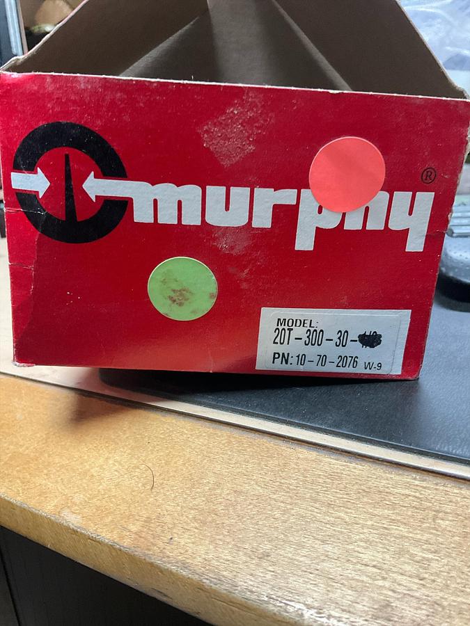 FW MURPHY 20T-300-30-1/2 Temperature Swichgage PN: 10702076