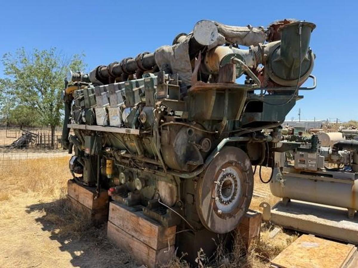 Used Caterpillar G3612LE A3 Engine SN 1YG00241