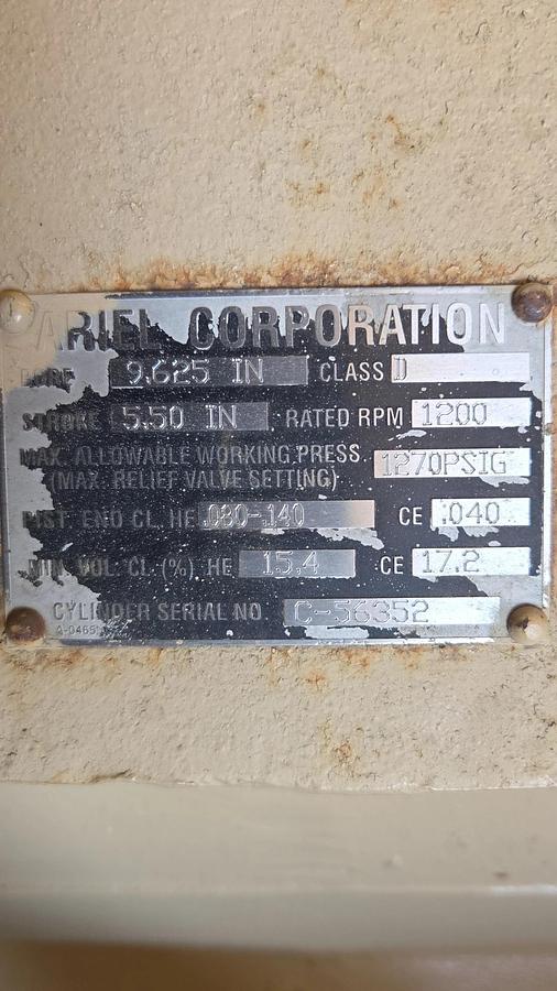 Used 9.625 JGD 1270 # Cylinder SN C-56352