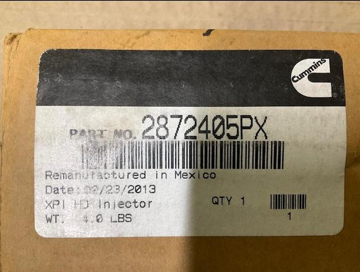 Cummins XPI HD Injector PN 2872405PX
