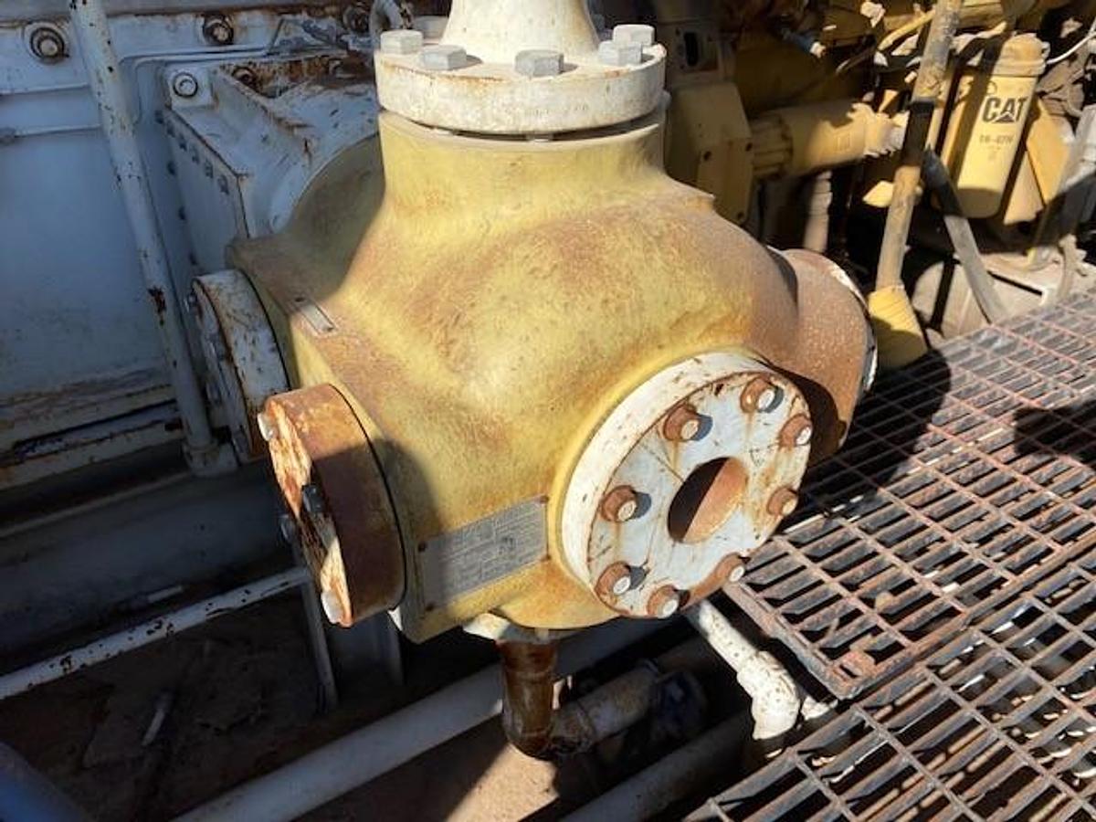 Used Ariel JGJ-4 SN: F-10009 / Caterpillar G3408TA SN: 6NB02470 - 4 Stage CNG Compressor Size 10.5” x 5.125” x 3.875” x 1.75”