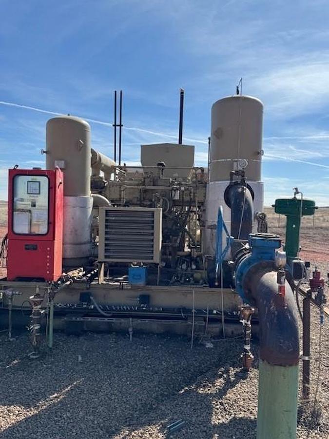 Used Teco Westinghouse Motors/Ariel JGT-4-2 Stage S/N F-25507 Size 17 1/4 x 17 1/4 x 9 3/4 x 9 3/4 x 4.5" Stroke