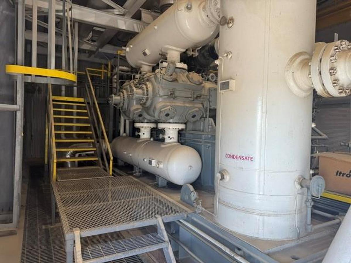 Used CAT G3612 A3 / Ariel JGD-4 Single Stage Compressor Package with (4) 11.375" DL Cylinders SN F-17126