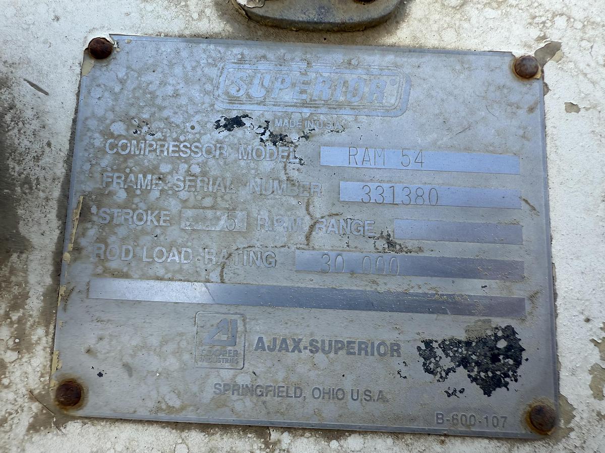 Used White Superior Ram-54 Compressor Frames 331380