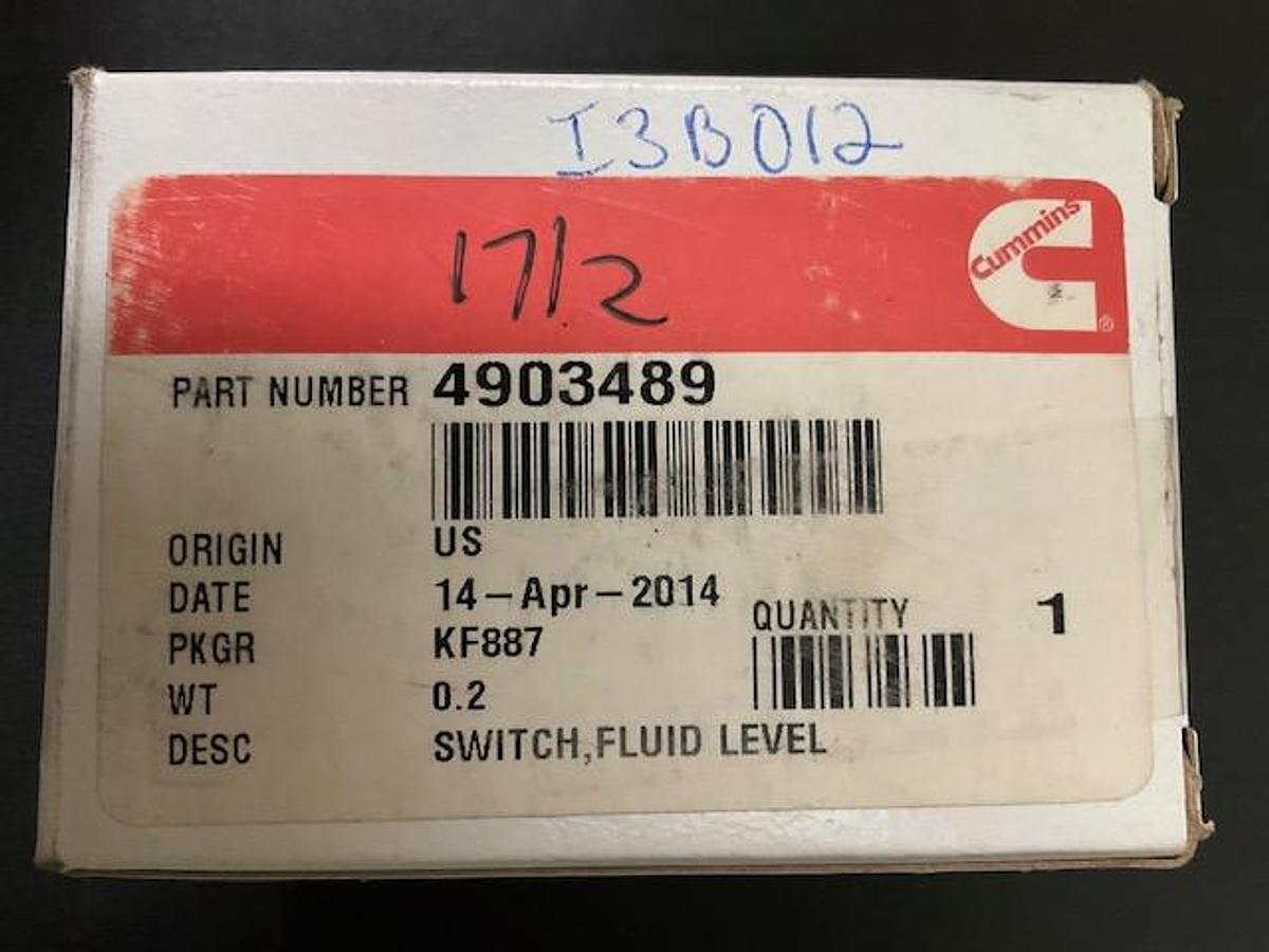 Cummins Fluid Level Switch PN 4903489