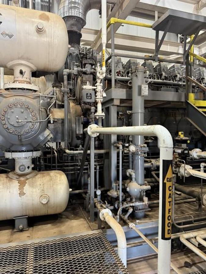 Used CAT G3608 A3 / Ariel JGK-4 Single Stage Compressor Package Size 9.875" x 9.875" x 9.875" x 9.875" SN F-17188