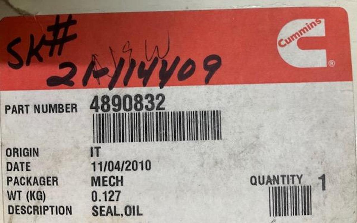 Cummins Oil Seal PN 4890832