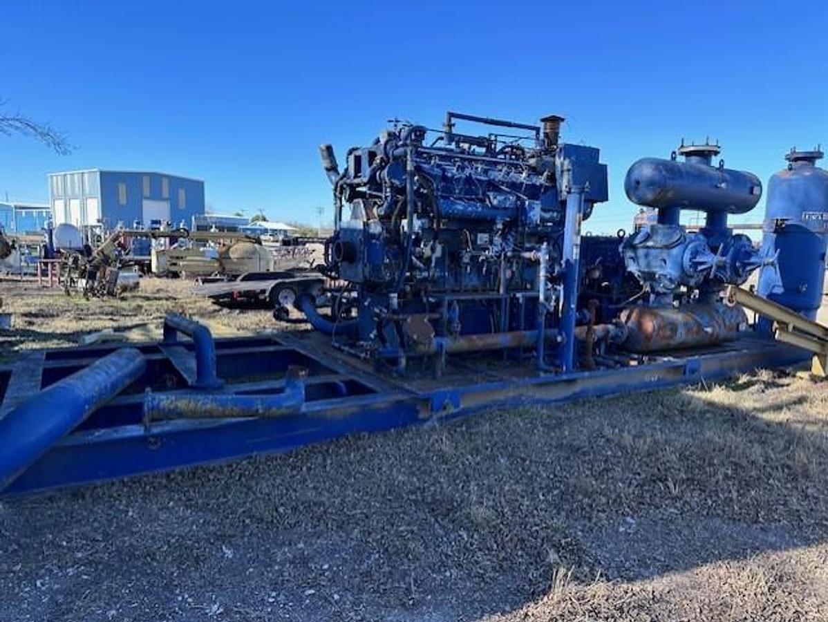 Used Waukesha L5794GSI / Ariel JGK-4 Three Stage Compressor Package Size 14.125” x 14.125” x 11” x 6.25” with ACE 156 Cooler 