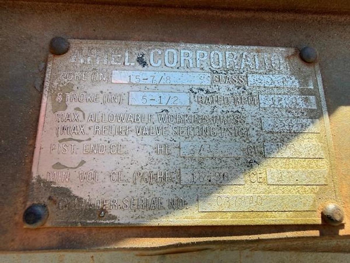 Used Ariel 15.875” JGC 635 # Cylinder SN C-37840