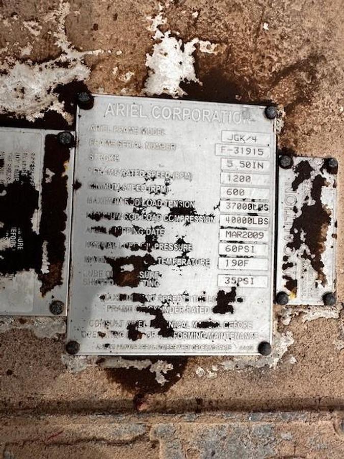 Used Quote: (4) Waukesha L7042GSI S4 ESM / Ariel JGK-4 Three Stage Compressor Packages Size 15.375" x 15.375" x 10.5" x 7.25" with 168EH Cooler