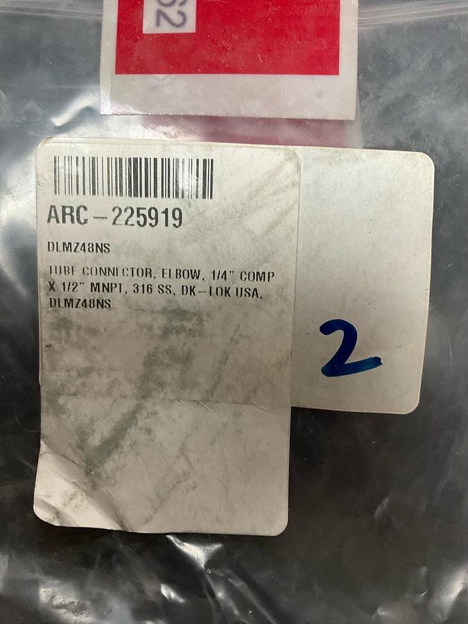 DK TUBE CONNECTOR ELBOW 1/4 PN: DLMZ48NS