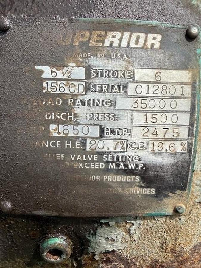 Used White Superior MW-64 Cylinder