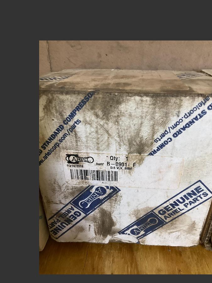 Rebuilt Ariel VALVE,COMPRESSOR CYLINDER,DISCHARGE,REBUILT PN: B-0901-F