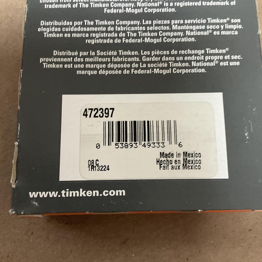 Timken Seal PN: 472397