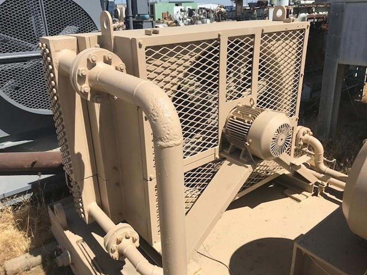 Used 75 HP / Gemini Compressor Model FE332D-2 Two Stage Cylinder Size 6 3/4” x 5 1/2"