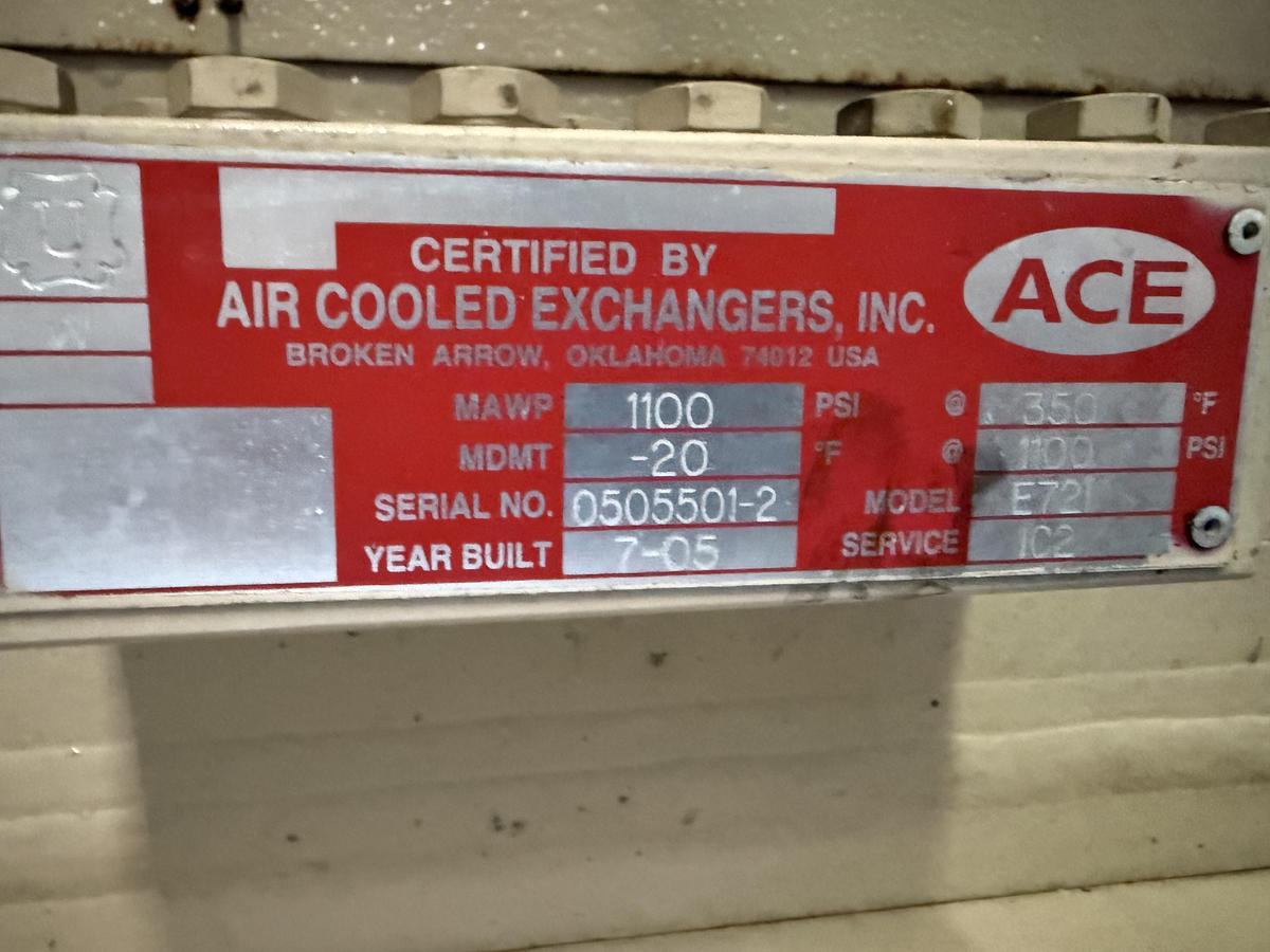 Used 600 HP / Ariel JGA-4 SN F-21749 Four Stage CNG Compressor Package Size 6.125” x 4.125” x 3.375” x 3.375” x 1.75” x 1.75” with ACE E721 Cooler