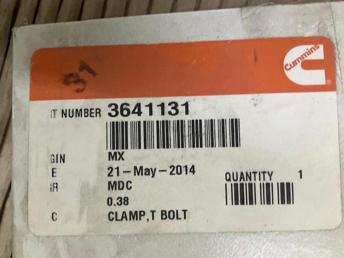 Cummins T Bolt Clamp PN 3641131