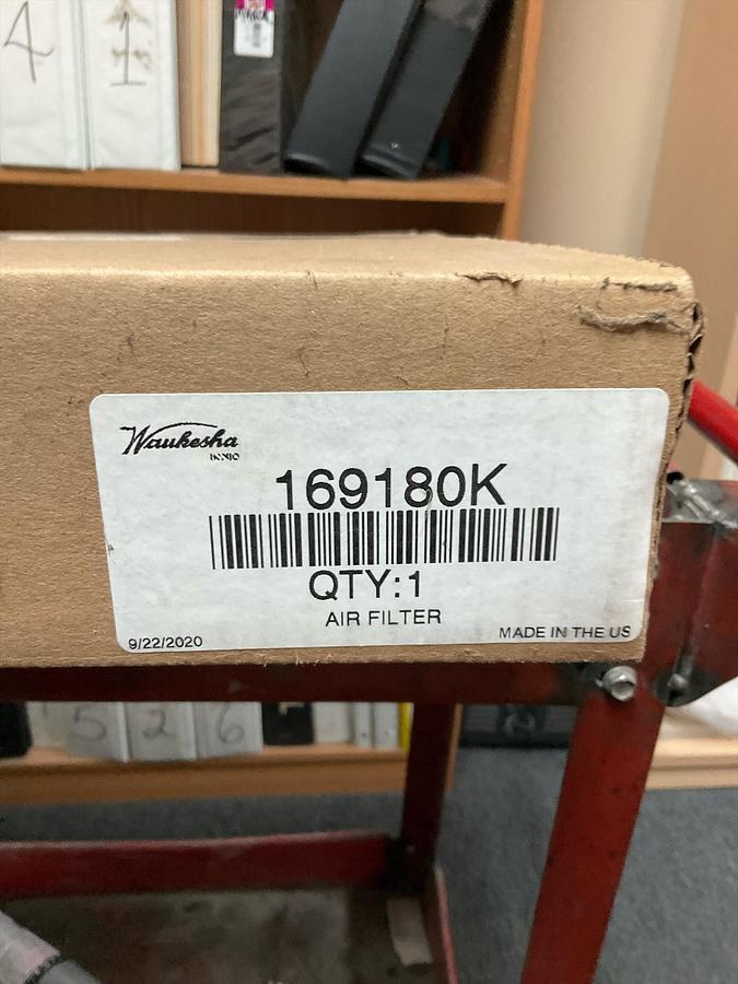 Waukesha Air Filter PN: 169180K 