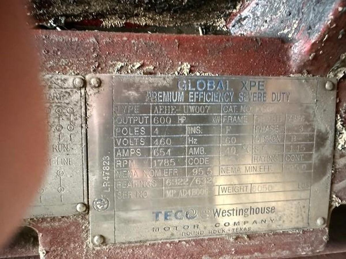 Used 600 HP / Ariel JGA-4 SN F 21750 Four Stage CNG Compressor Package Size 6.125” x 4.125” x 3.375” x 3.375” x 1.75” x 1.75” with ACE E721 Cooler