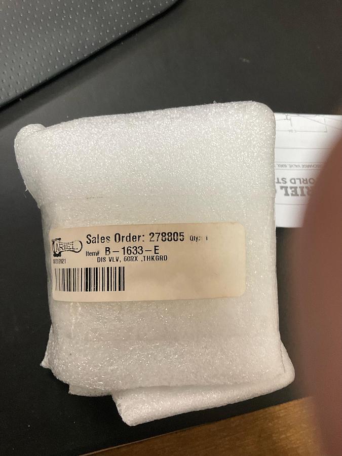 Ariel Discharge Valve DIS VLV, 60RX ,THKGRD PN:  B-1633-E