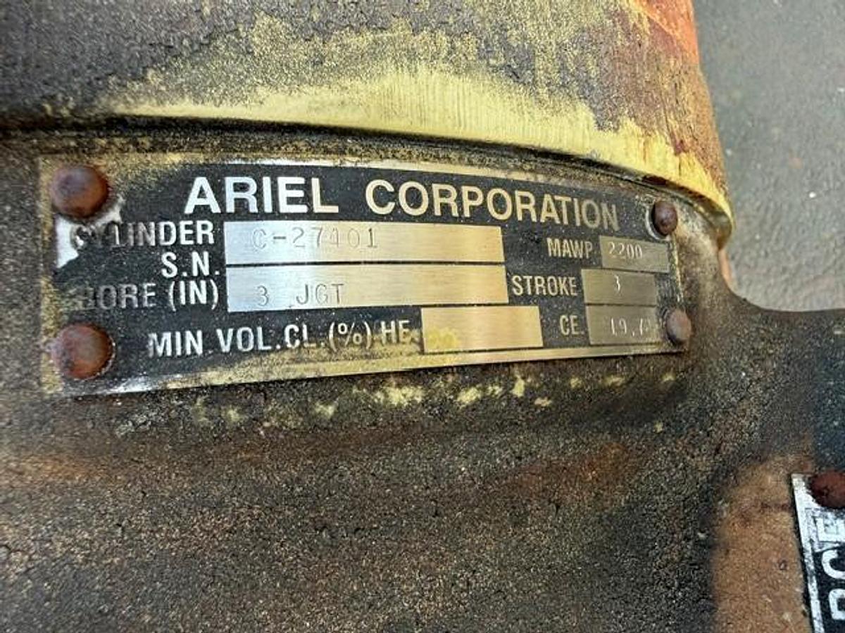Used CAT G3406TA / Ariel JGA-4 Five Stage High Pressure Compressor Package Size 11” x 6.125” x 3.625” x 3” x 1.5” SN F-10097