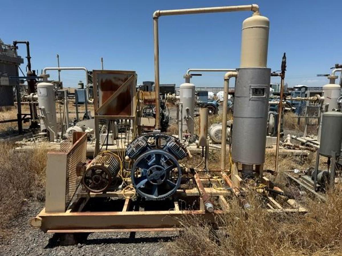 Used Quincy 4125PNG Vapor Recovery Compressor 25HP SN 20080505-0038