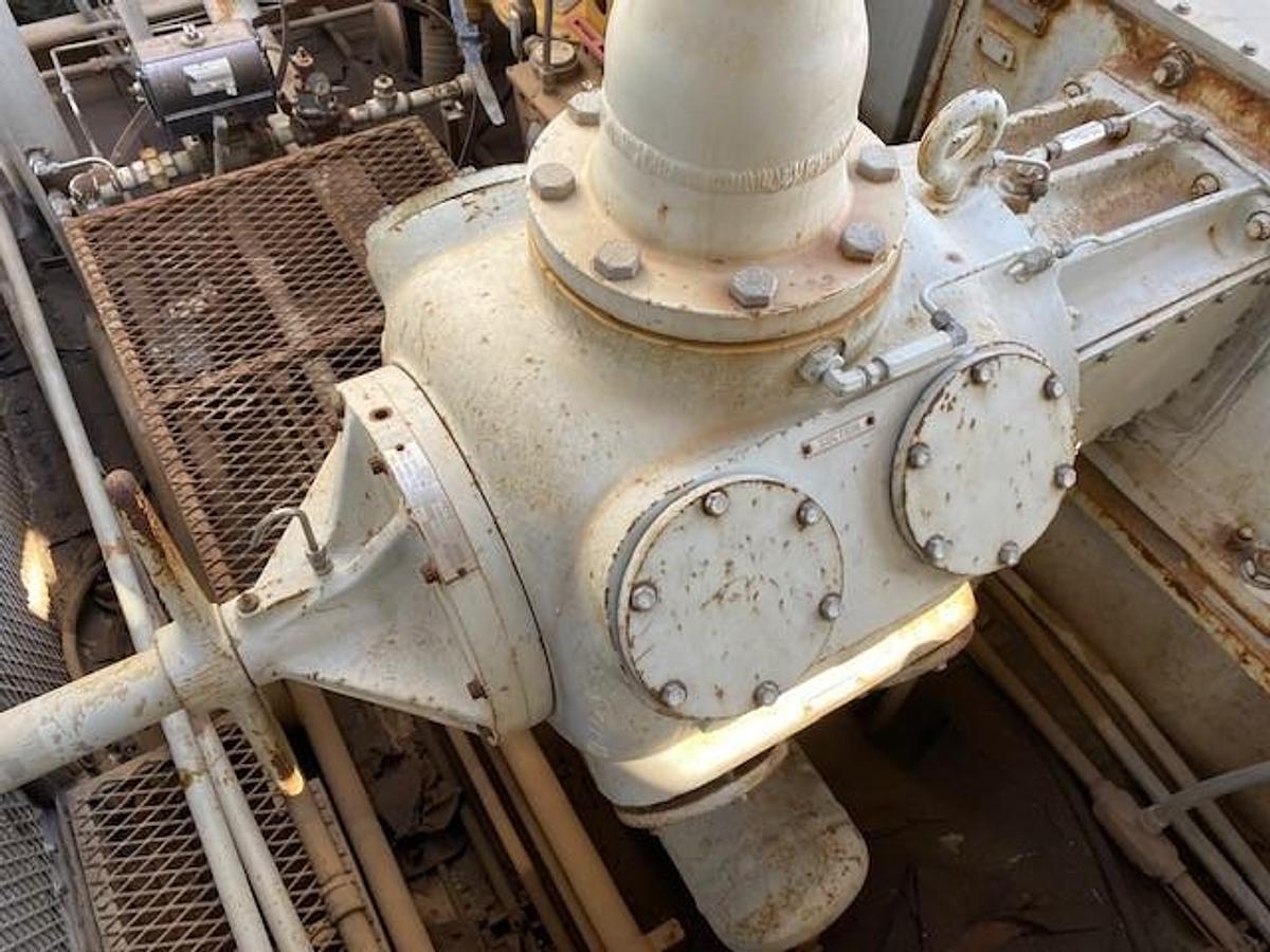Used Ariel JGJ-4 SN: F-10009 / Caterpillar G3408TA SN: 6NB02470 - 4 Stage CNG Compressor Size 10.5” x 5.125” x 3.875” x 1.75”
