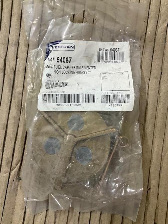 Tectran Brass Fuel Cap PN 54067