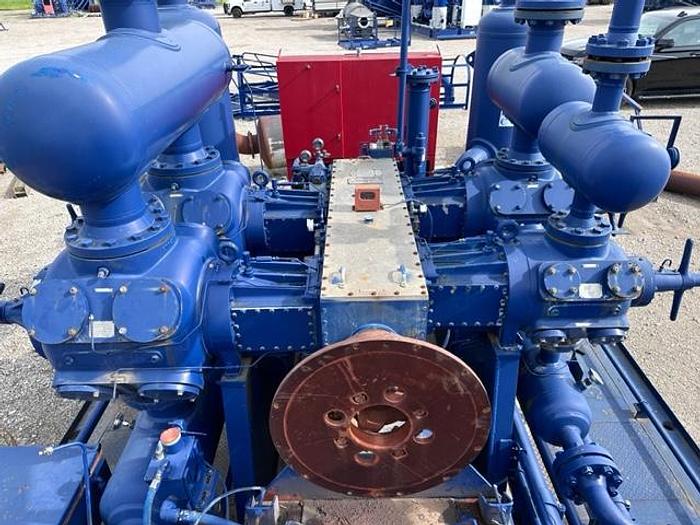 Used Ariel JGJ-4 / Cat G3508LE Three stage Compressor Package - Size 13.5” x 13.5” x 9.75” x 5.5” - Less Engine Only - Unit # 143