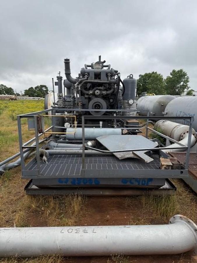 Used Waukesha L7044GSI / Ariel JGK-4 Three Stage Compressor Package SN F-17437 Size 13.625" x 13.625" x 9.625" x 6.75" with 156EH Cooler