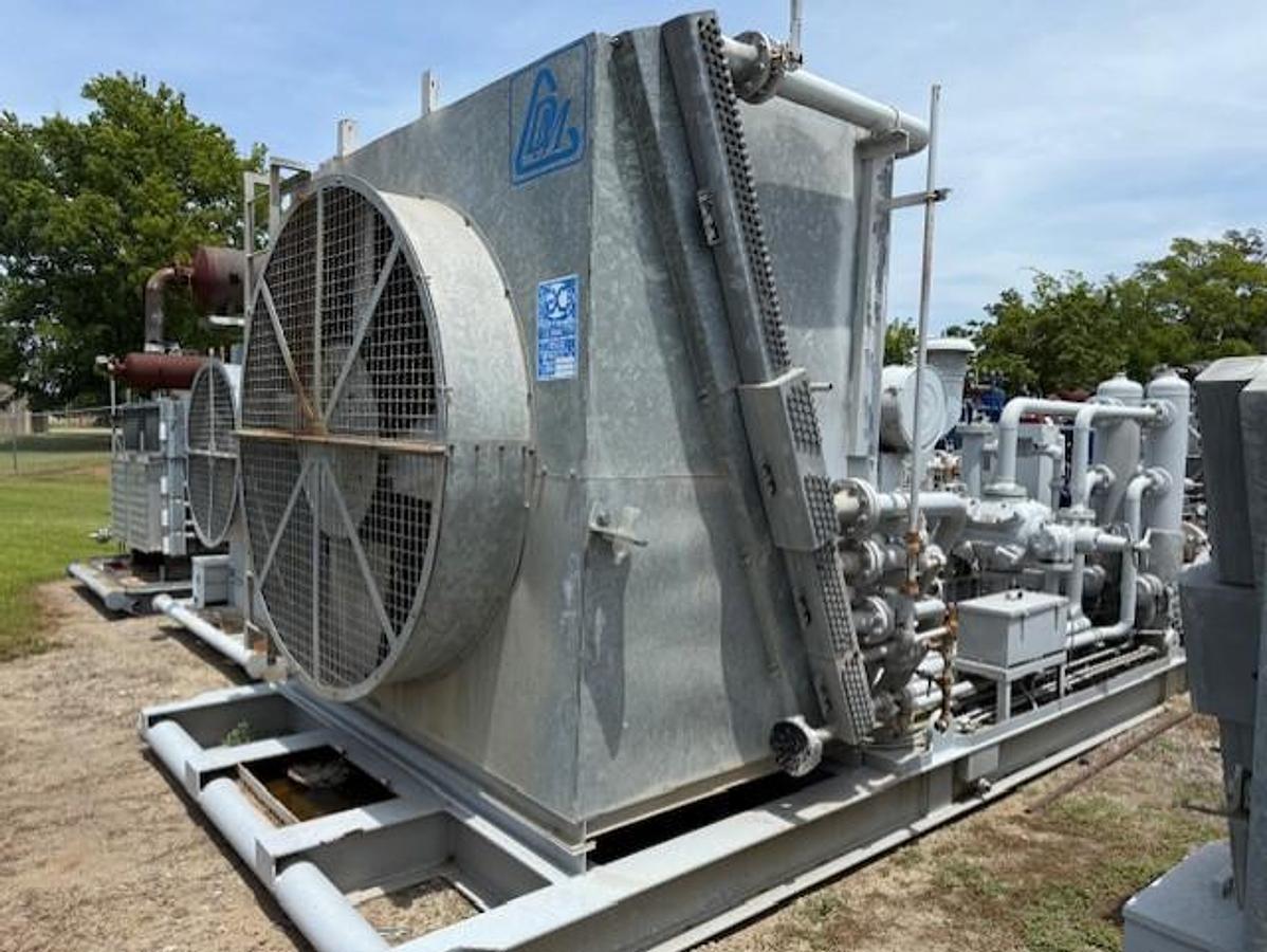 Cat G3408TA SN 6NB04803 / Ariel JGJ-2 SN F-29256 Three Stage Compressor Package Size 9.75” x 6.375” x 3.875” with 84BEH Cooler 