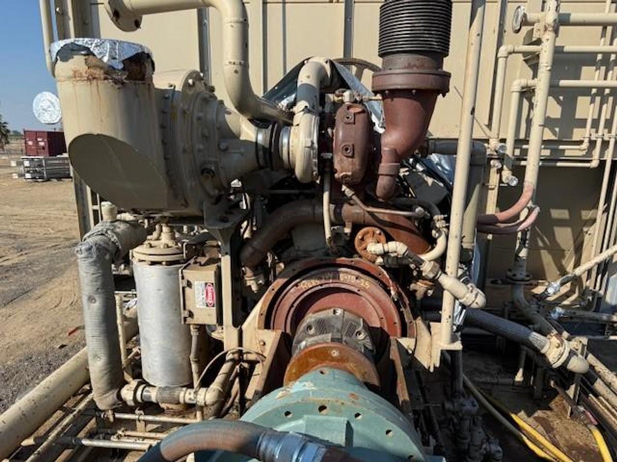 Used CAT G3412LE / Frick NGC300 Screw Compressor Package SN NGC3001297R