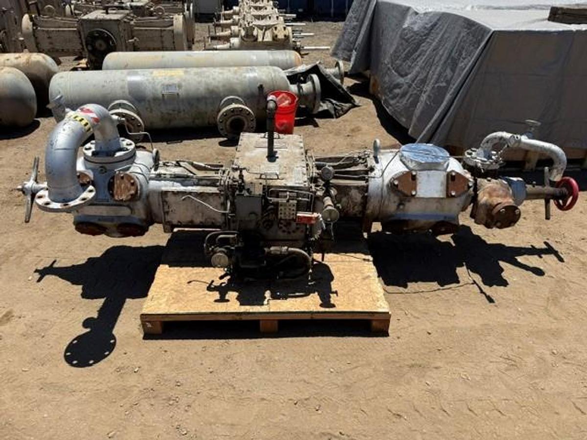 Used Ariel JGW-2 Compressor Frame SN F-6153 with 7.125” x 6” x 3.875” Cylinders 