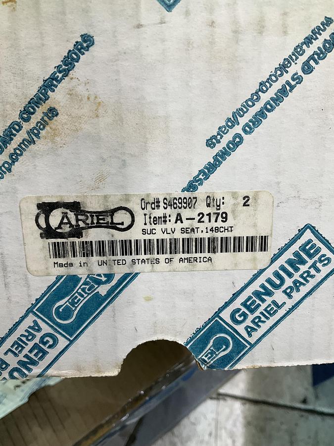 Ariel Suction Valve Seat 148CHI PN: A-2179