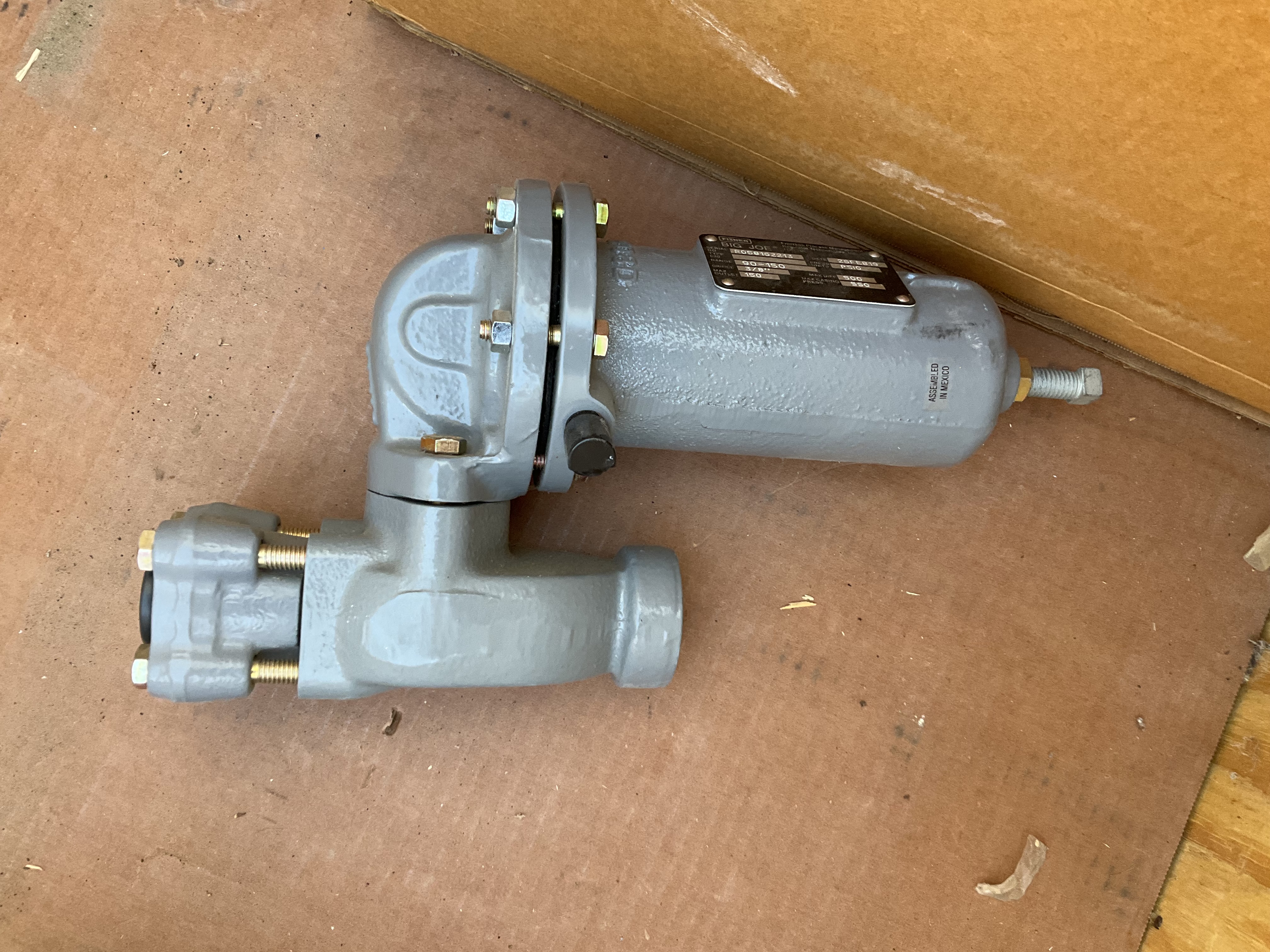 Fisher Big Joe Type 630 high-pressure gas regulator SN: R058162213