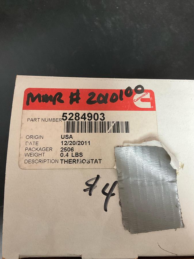 Cummins Thermostat PN:5284903
