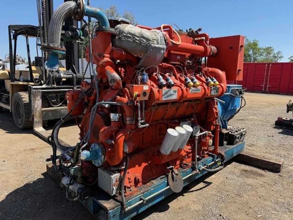 Used Waukesha L36GSID / Leroy Somer 550 KW Natural Gas Generator Set SN C-17682/1