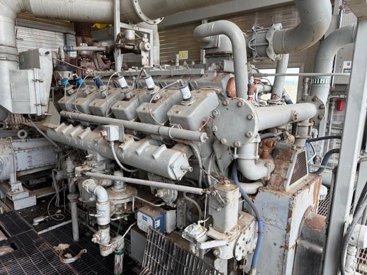 Used Waukesha Model L5790GL SN C-12498/3 Ariel Model JGK-4-3 Stage SN F-12035 Cylinder Sizes 14.125" x 13.625" x 9.125" x 6.25" Air-Ex Cooler Model 156EH 635,1315,1485