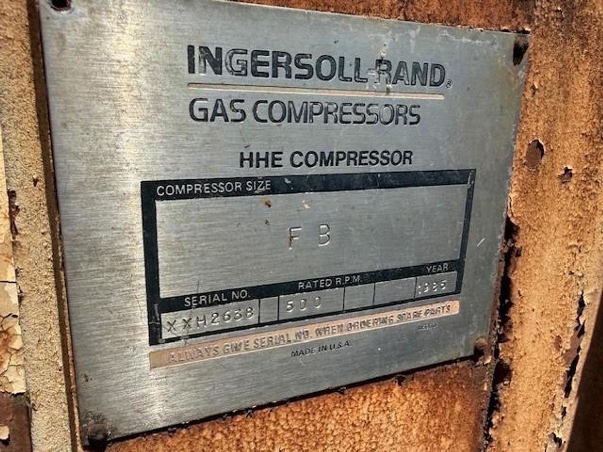 Used Ingersoll Rand HHE-4 FB Compressor Packages XXH2638