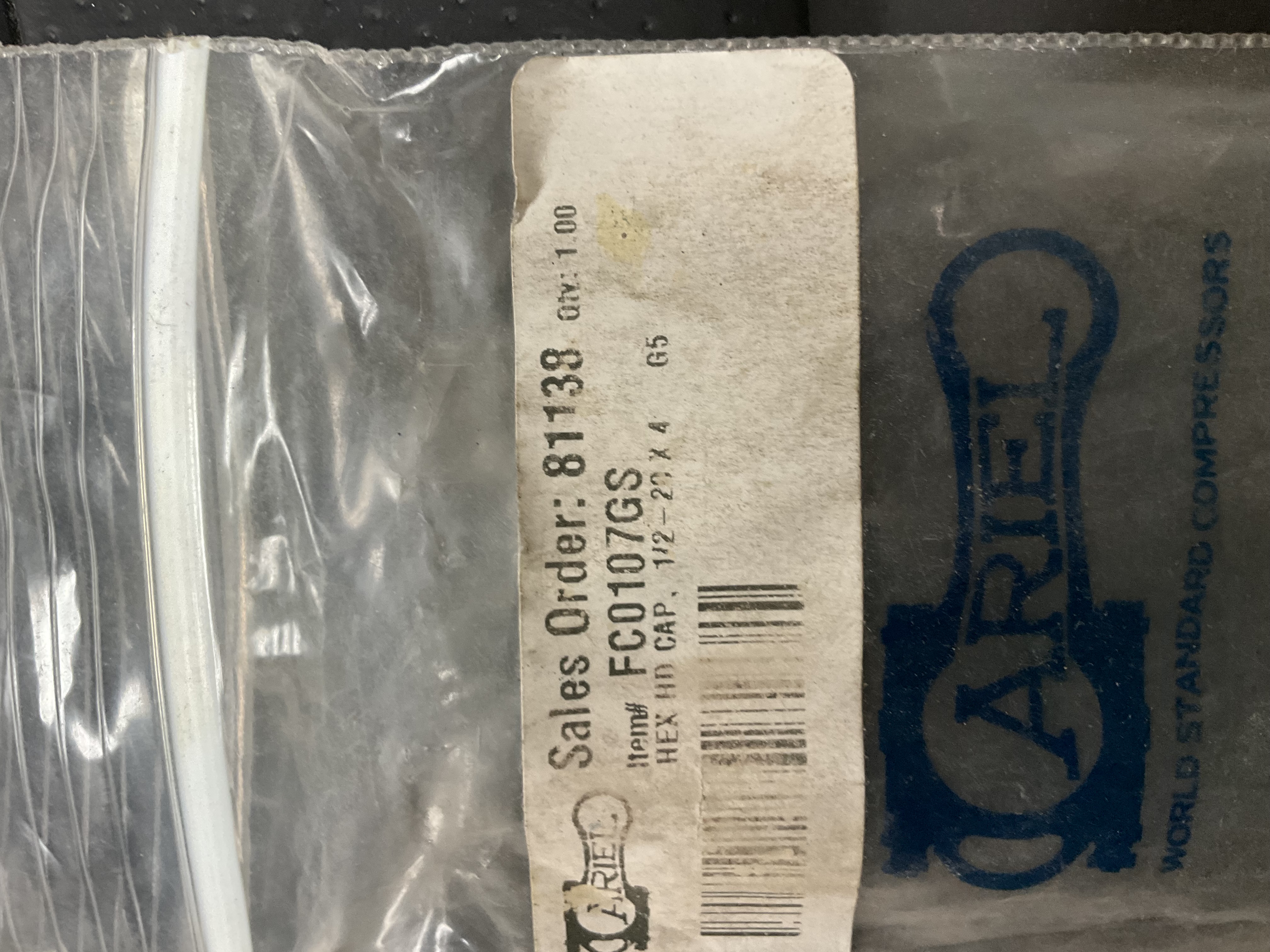 Ariel HEX HD CAP, 1/2-20 X 4 G5 PN: FC0107GS