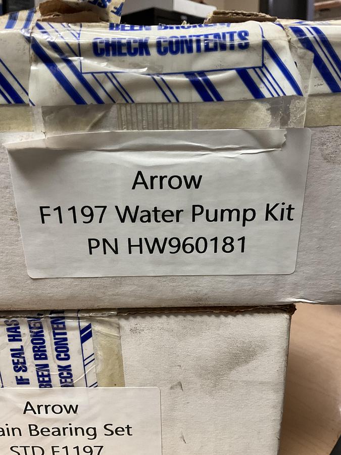 Arrow F1197 Water Pump Kit PN: HW960181