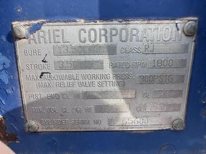 Used Ariel JGJ-4 / Cat G3508LE Three stage Compressor Package - Size 13.5” x 13.5” x 9.75” x 5.5” - Less Engine Only - Unit # 143